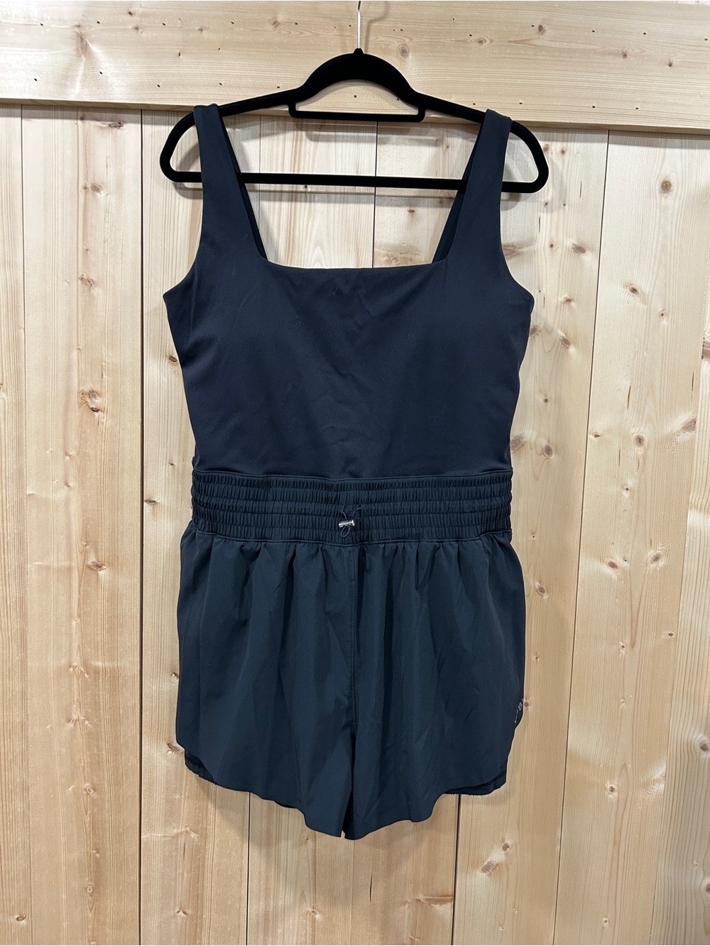 Abercrombie & Fitch YPB Black Traveler Active Romper, XL Athletic, Sporty
